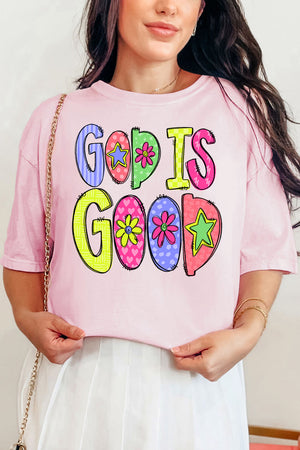 Doodle God Is Good Comfort Colors Adult Ring-Spun Cotton Tee