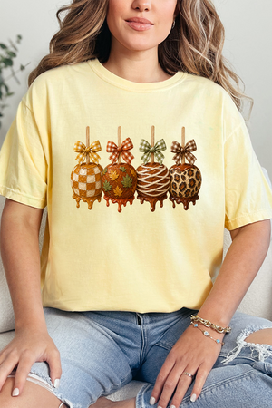 Harvest Painted Apples Comfort Colors Adult Ring-Spun Cotton Tee
