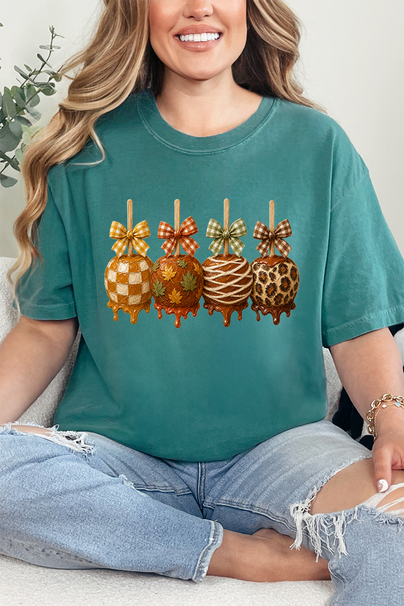 Harvest Painted Apples Comfort Colors Adult Ring-Spun Cotton Tee