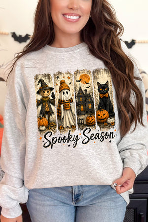 Spooky Season Brushstrokes Heavy Blend Crew Sweatshirt