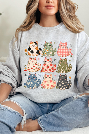 Kitty Crew Heavy Blend Crew Sweatshirt