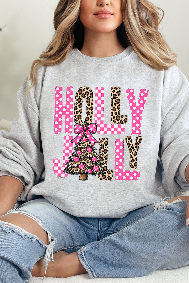 Wild & Pink Holly Jolly Comfort Colors Adult Ring-Spun Cotton Tee ...