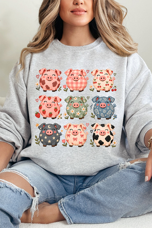 Piggy Crew Heavy Blend Crew Sweatshirt