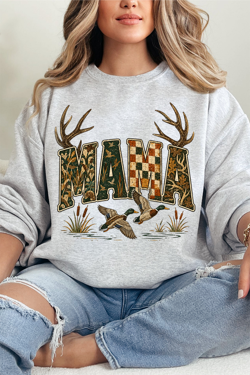 Woodland Mama Heavy Blend Crew Sweatshirt