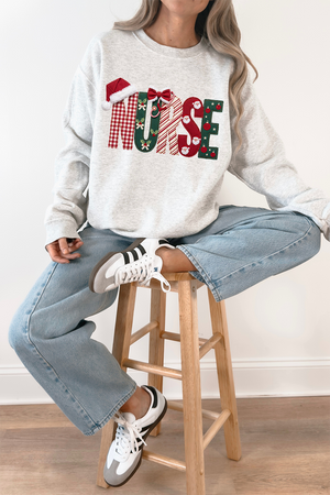 North Pole Nurse Heavy Blend Crew Sweatshirt