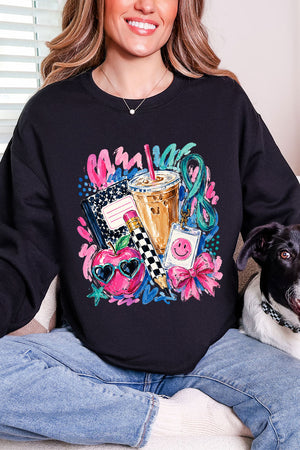 Bows, Books & Brews Heavy Blend Crew Sweatshirt