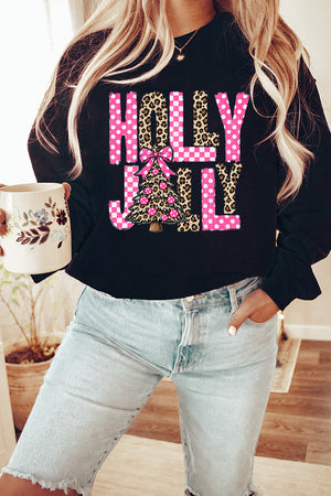 Wild & Pink Holly Jolly Heavy Blend Crew Sweatshirt
