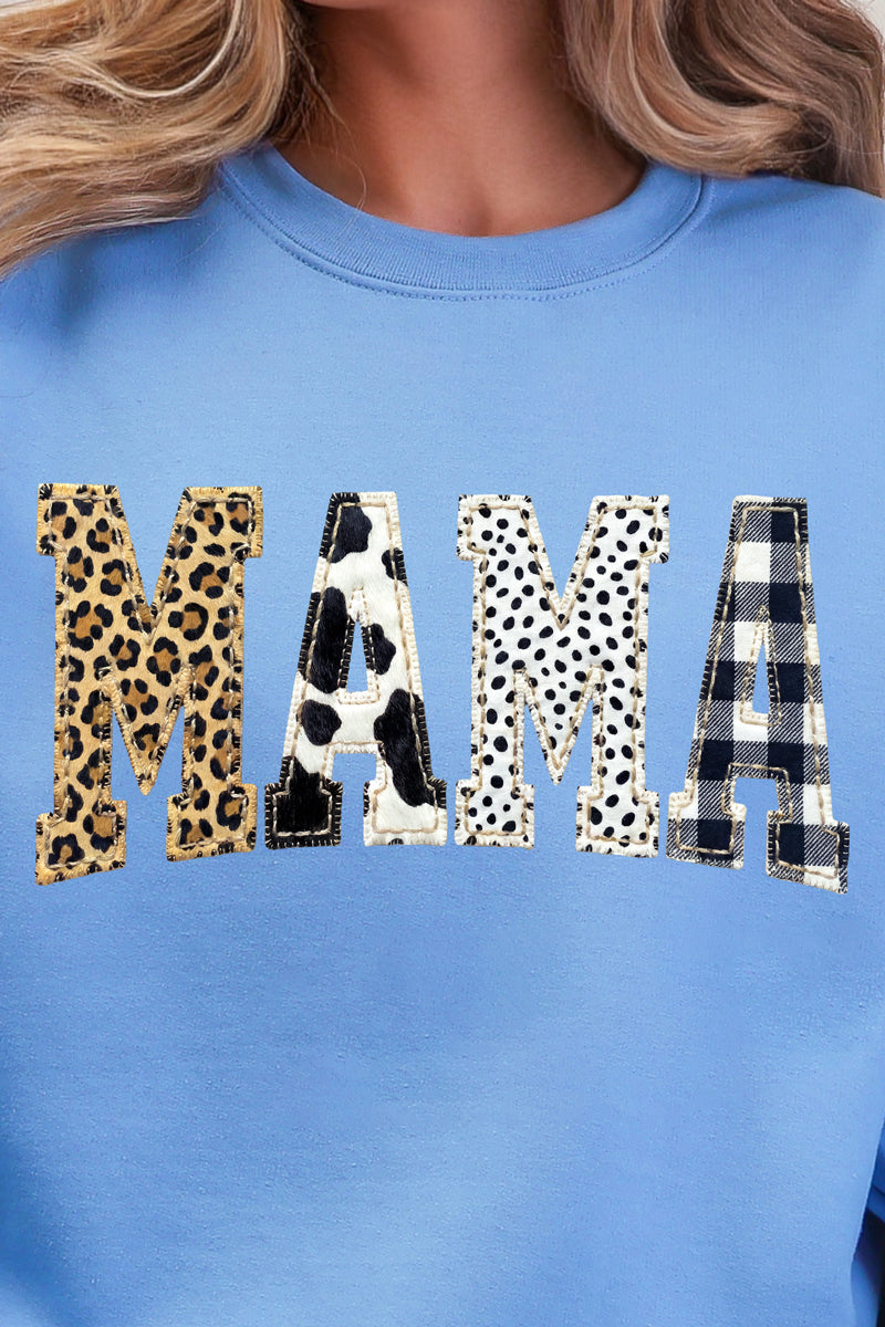 Pattern Play Mama Heavy Blend Crew Sweatshirt