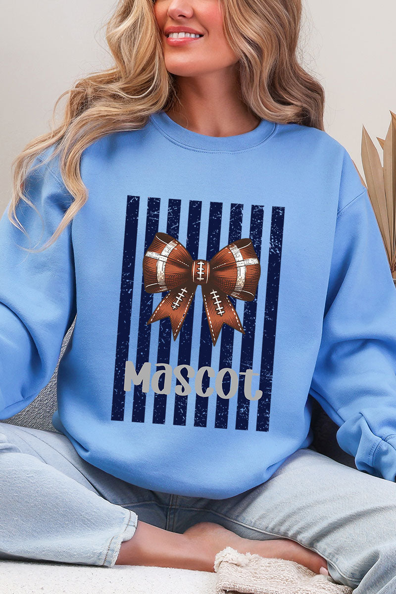 Personalized Navy Varsity Bow Heavy Blend Crew Sweatshirt