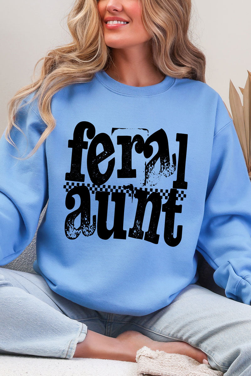 Feral Aunt Heavy Blend Crew Sweatshirt