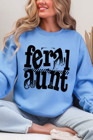 Feral Aunt Heavy Blend Crew Sweatshirt