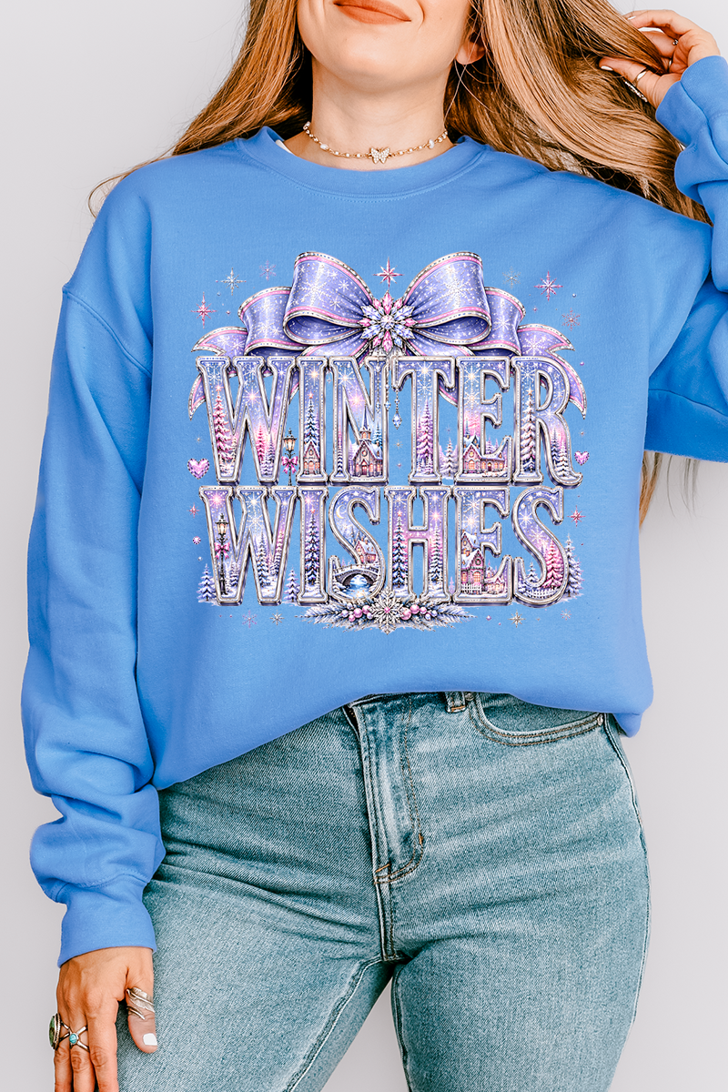 Winter Wishes Wonderland Heavy Blend Crew Sweatshirt