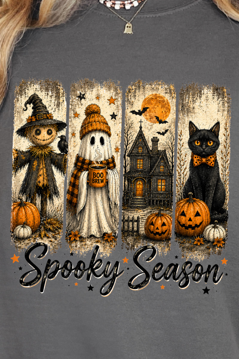 Spooky Season Brushstrokes Heavy Blend Crew Sweatshirt