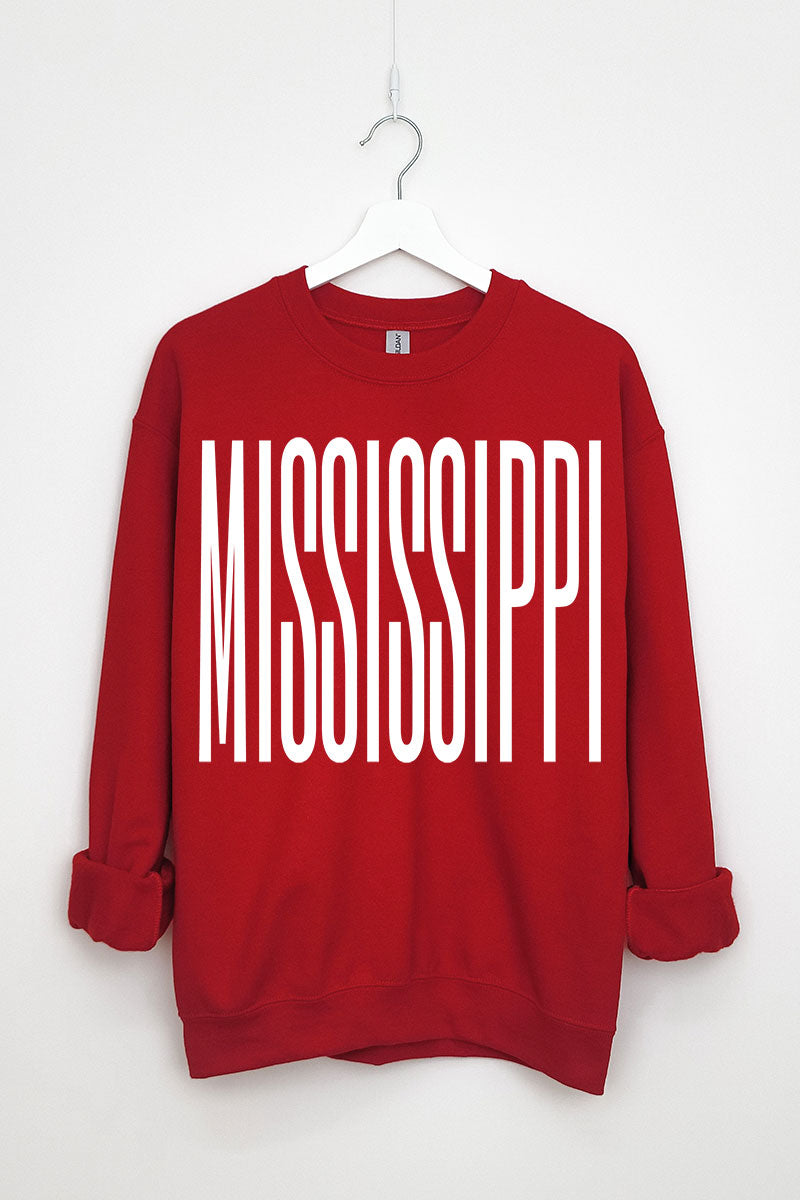 Varsity Mississippi Heavy Blend Crew Sweatshirt