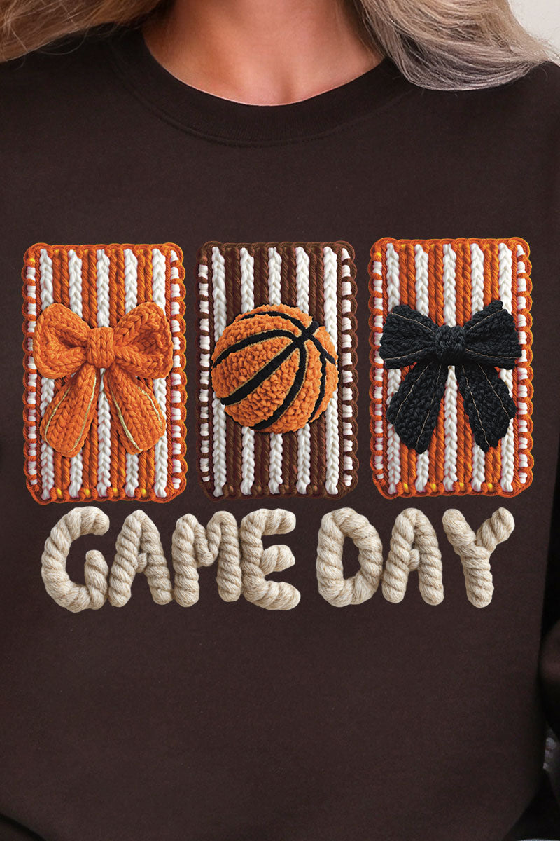 Faux Yarn Coquette Game Day Ready To Press DTF Transfer
