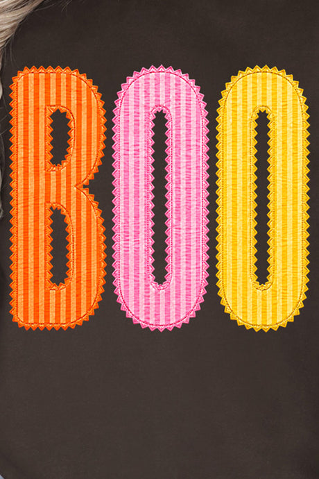 Candy Stripe Boo Heavy Blend Crew Sweatshirt