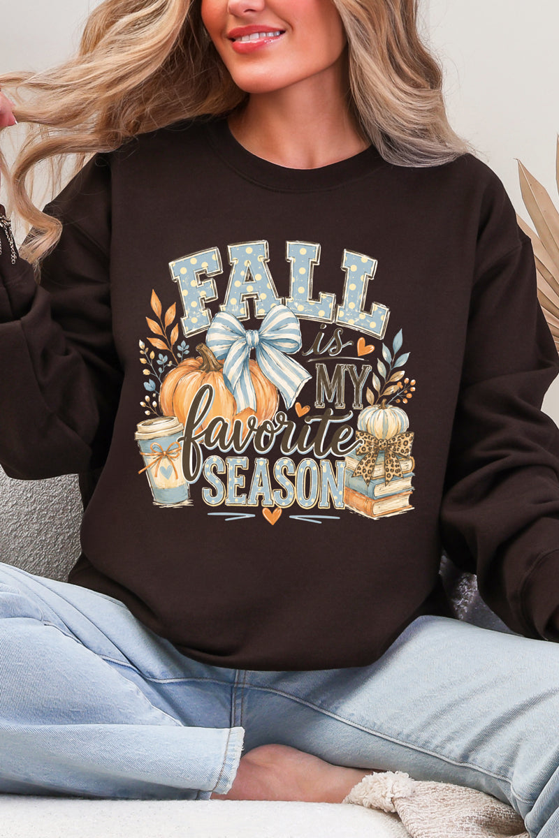 Fall Season Charm Heavy Blend Crew Sweatshirt