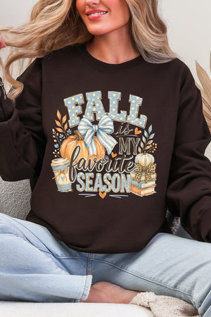 Fall Season Charm Heavy Blend Crew Sweatshirt