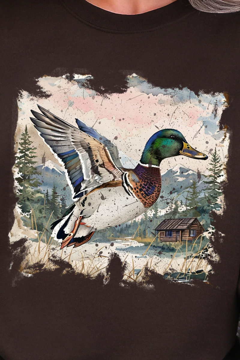 Mallard Mountains Heavy Blend Crew Sweatshirt