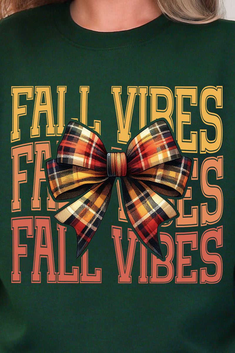 Plaid & Pretty Fall Vibes Heavy Blend Crew Sweatshirt