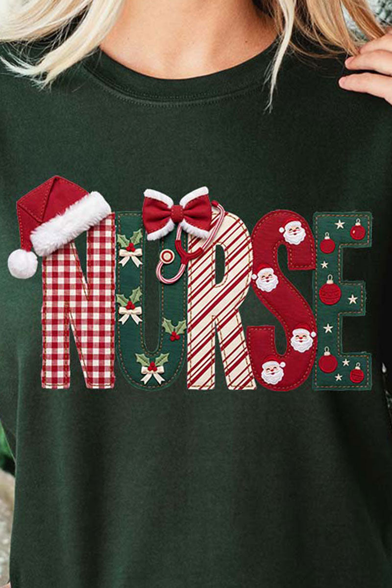 North Pole Nurse Heavy Blend Crew Sweatshirt