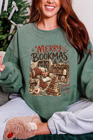 Merry Bookmas Heavy Blend Crew Sweatshirt