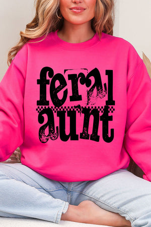 Feral Aunt Heavy Blend Crew Sweatshirt