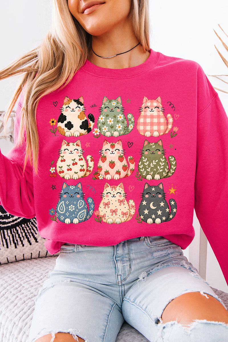 Kitty Crew Heavy Blend Crew Sweatshirt