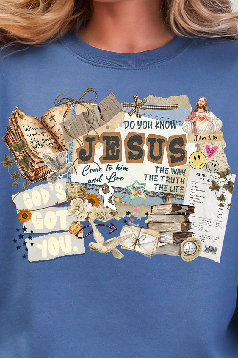Do You Know Jesus Heavy Blend Crew Sweatshirt