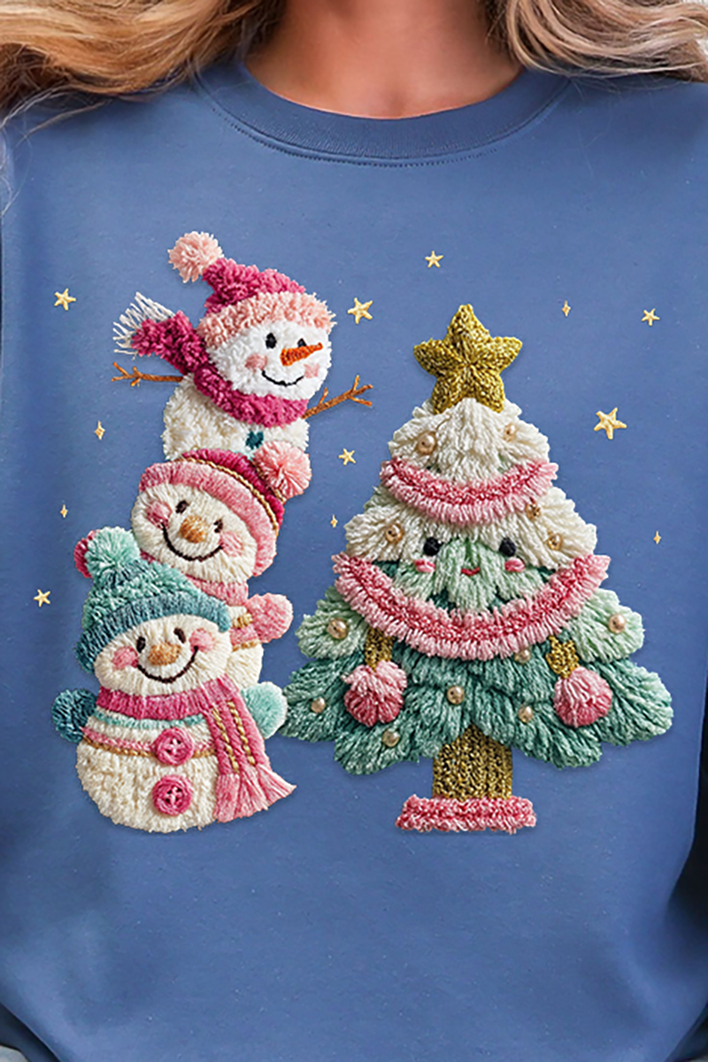 Yarnin' For Christmas Faux Yarn Ready To Press DTF Transfer