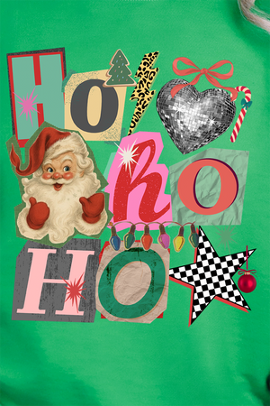 Ho Ho Retro Christmas Ready To Press DTF Transfer