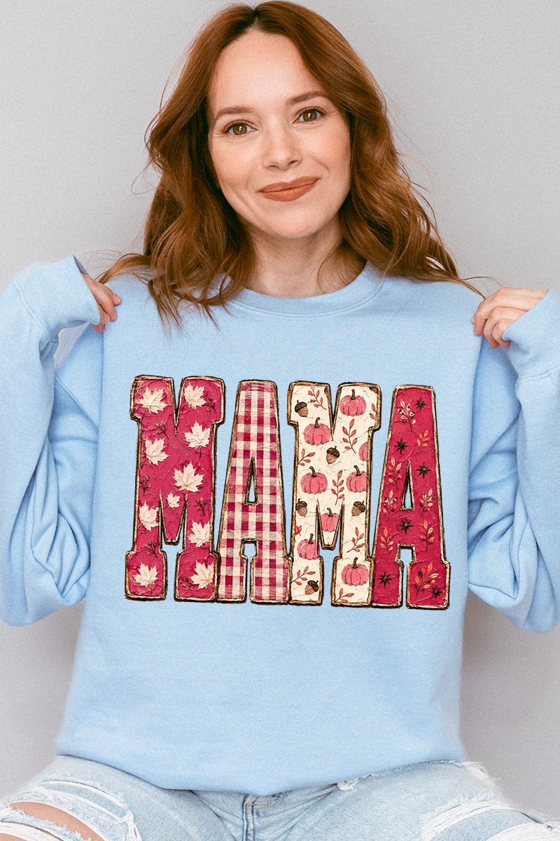 Pink Maplewood Mama Heavy Blend Crew Sweatshirt