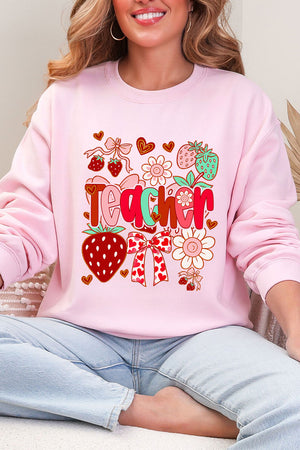 Berry Sweet Teacher Heavy Blend Crew Sweatshirt