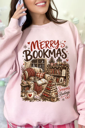 Merry Bookmas Heavy Blend Crew Sweatshirt