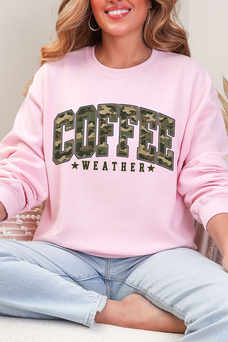 Camo Coffee Weather Heavy Blend Crew Sweatshirt