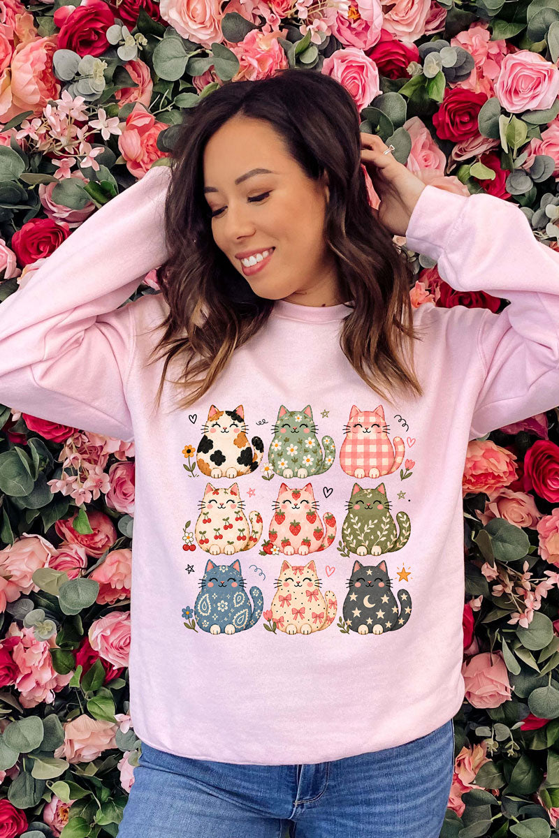 Kitty Crew Heavy Blend Crew Sweatshirt
