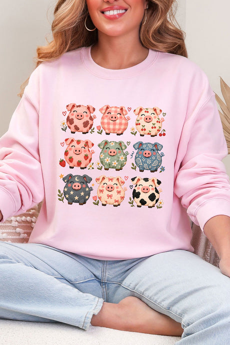 Piggy Crew Heavy Blend Crew Sweatshirt