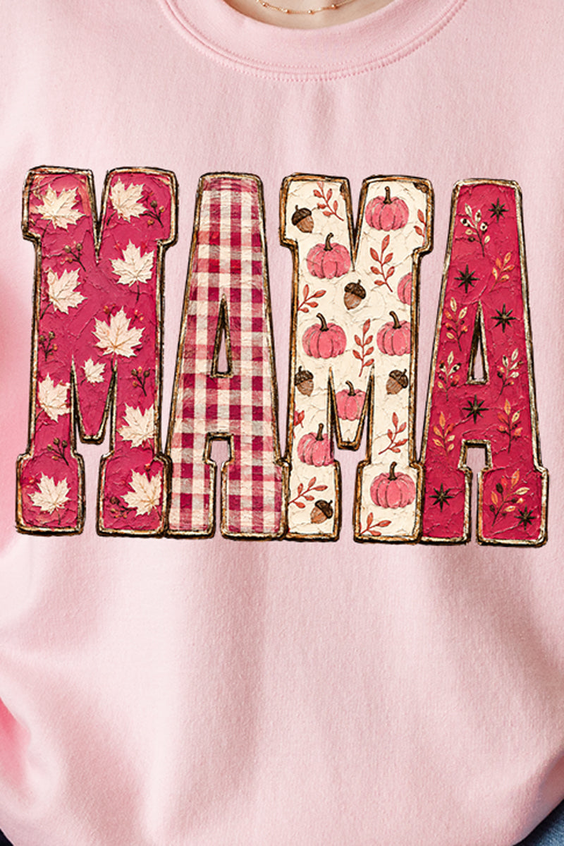 Pink Maplewood Mama Heavy Blend Crew Sweatshirt