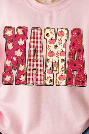 Pink Maplewood Mama Heavy Blend Crew Sweatshirt