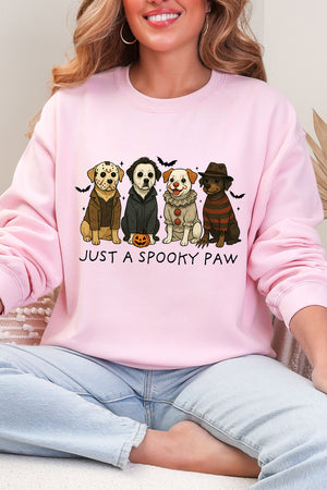 Just A Spooky Paw Heavy Blend Crew Sweatshirt