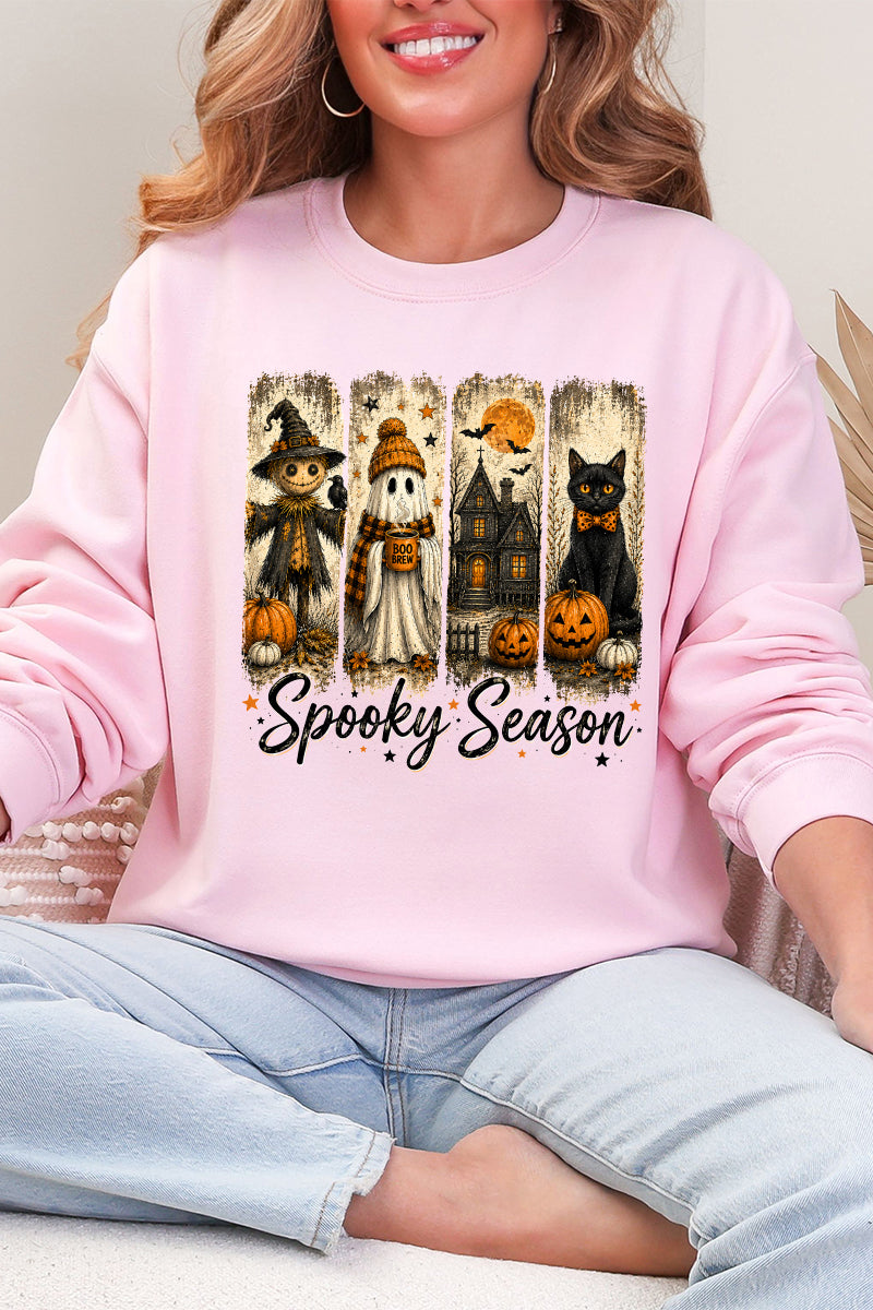 Spooky Season Brushstrokes Heavy Blend Crew Sweatshirt