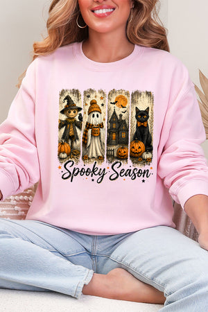 Spooky Season Brushstrokes Heavy Blend Crew Sweatshirt