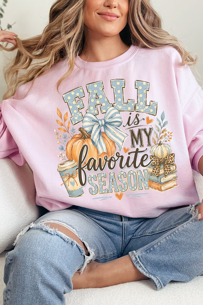 Fall Season Charm Heavy Blend Crew Sweatshirt