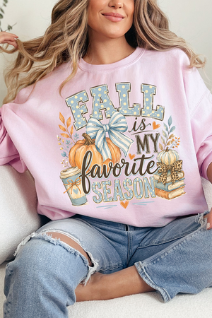 Fall Season Charm Heavy Blend Crew Sweatshirt