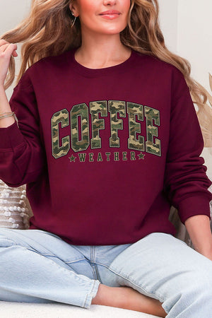 Camo Coffee Weather Heavy Blend Crew Sweatshirt