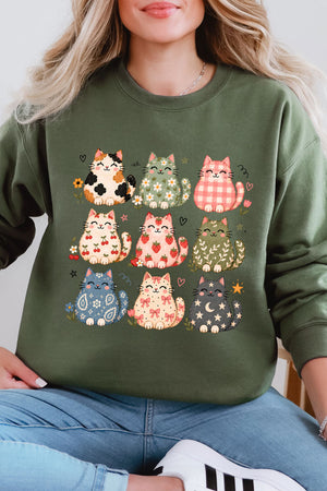 Kitty Crew Heavy Blend Crew Sweatshirt