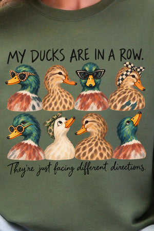 Ducks In A Row-Ish Heavy Blend Crew Sweatshirt