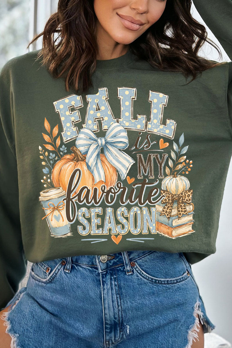 Fall Season Charm Heavy Blend Crew Sweatshirt
