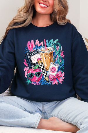 Bows, Books & Brews Heavy Blend Crew Sweatshirt