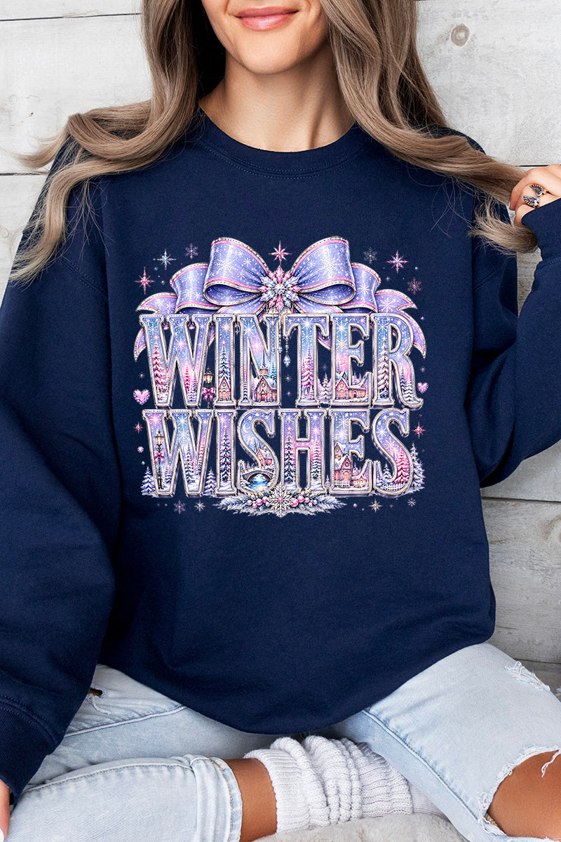Winter Wishes Wonderland Heavy Blend Crew Sweatshirt